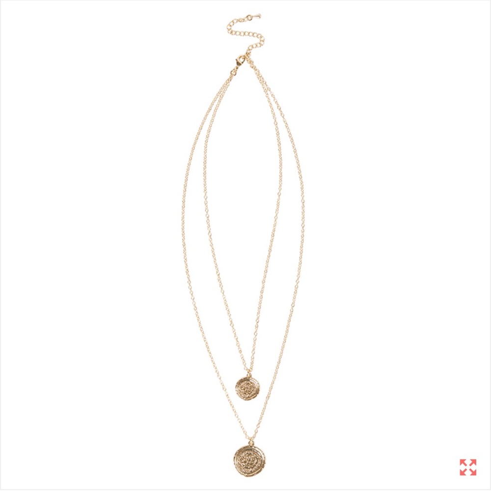 Amber Sceats Double Coin Necklace